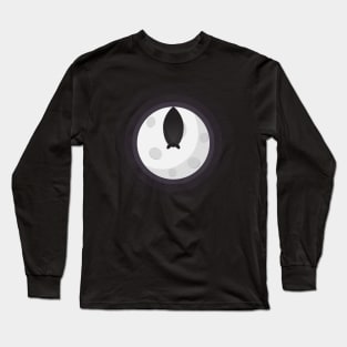 Flat Bat Moon Long Sleeve T-Shirt